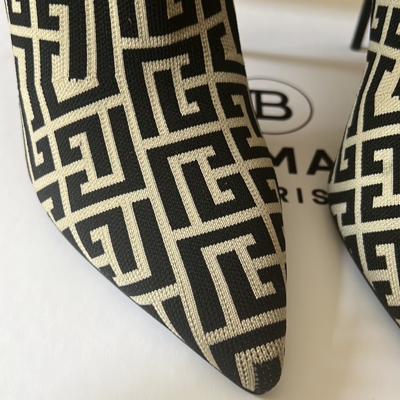 HOST PICK 🎉Balmain Skye Monogram Knit Booties - Picture 12 of 13